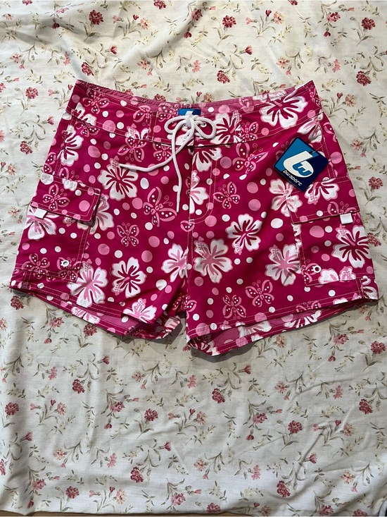 Bw sport Pants - Cute Pink Floral Swim Shorts for Women size 8